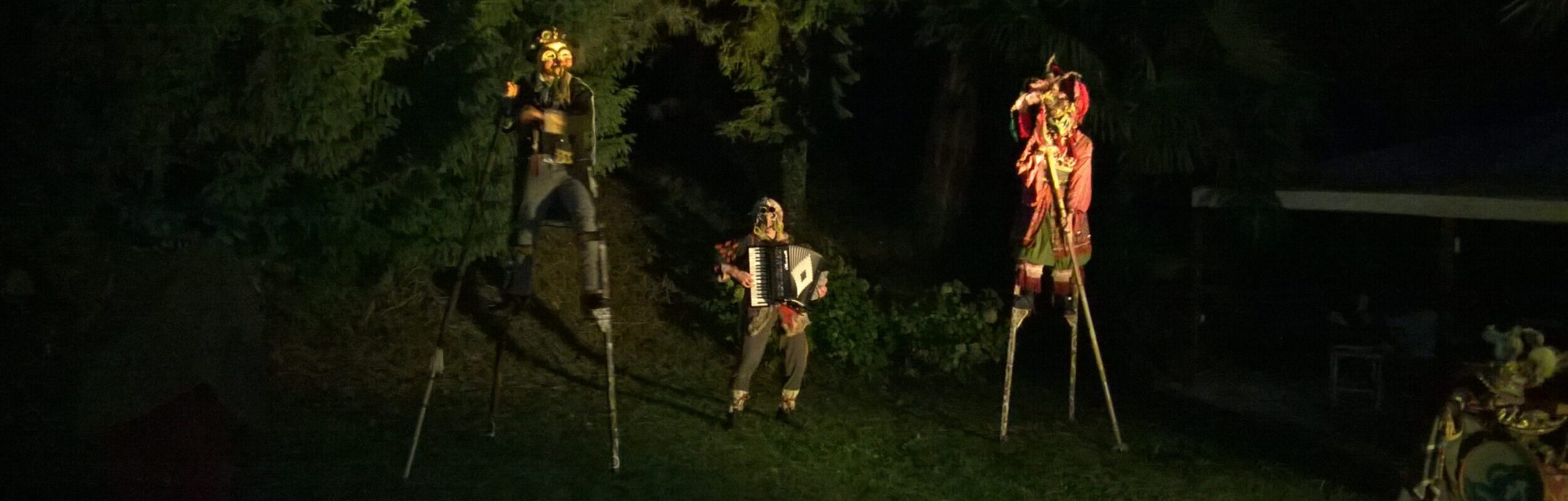 Un evento serale nel parco di Villa Besana